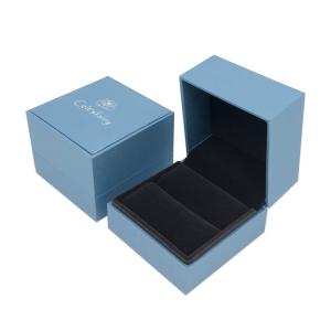 Quality Custom Logo Printing Velet Interior Paper Jewelry Gift Box wholesale