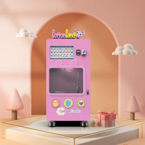 Quality ROHS Park Automatic Cotton Candy Vending Machine Bill Credit Card Payment wholesale