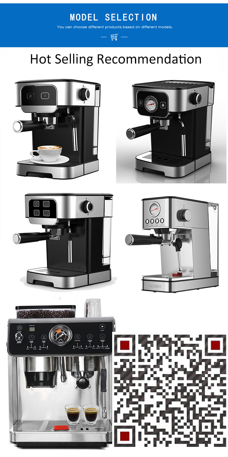 Automatic Coffee Maker Machine Stainless Steel Body Home Smart Italian Espresso Coffee Machine