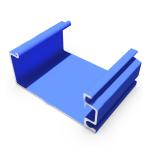Blue Powder Coated Aluminium Profiles For Building Decoration
