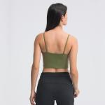 Yoga Fitness Cropped Tank Top Lightweight Compression Running Sports Padded Bra