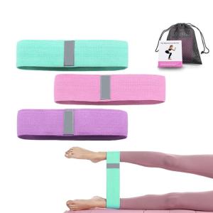 Quality 32lbs 760*80mm Workout Fabric Resistance Bands Polyester For Buttock wholesale