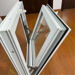 PVC Hung Window Customized Product Good Sealing Double Tempered Glass