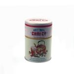 Round Tin Tea Packaging Box with 2 Tiers