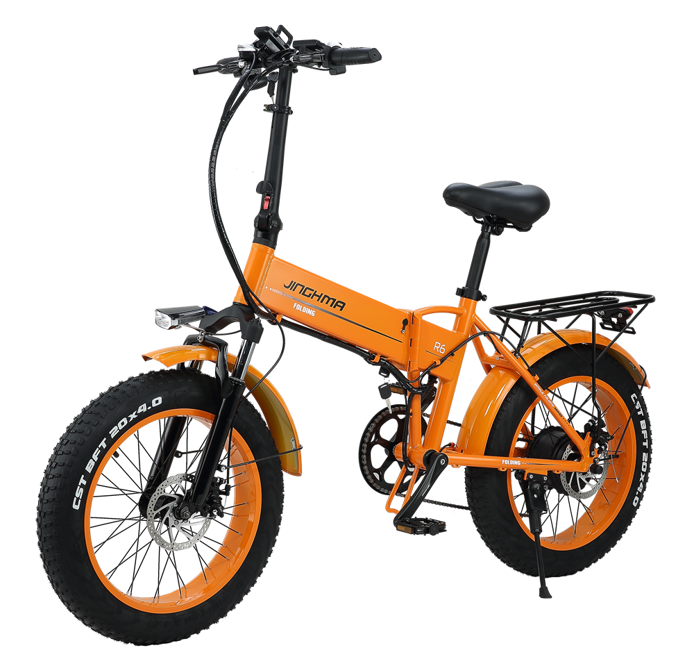 One Seat 48V 500W 20" Fat Tyre Electric Bike 10Ah Lithium Battery 5 Assist Foldable Dropship Electric Fat Bike
