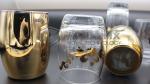 PVD Arc TiN Gold Plating Equipment, Glass amber coating, Glass candel holder