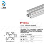 Industrial aluminum alloy profile dy-3030a right angle frame support assembly