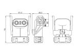 Right Angle Electric Car Charging Sockets 2 Pin Insulation Resistan