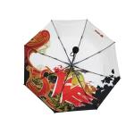 Black Coating 95cm Sightseeing 3 Fold Umbrella
