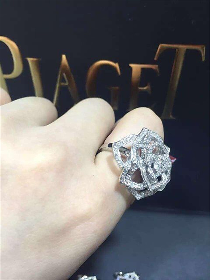 P 18k gold white gold yellow gold rose gold diamond ring Jewelry factory in Shenzhen, China