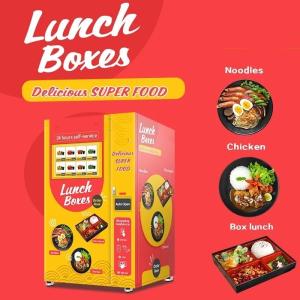 Hot Food and Breakfast Vending Machine Convenient Use