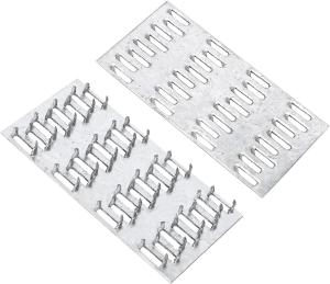 Quality Silver White Wood Stud Roof Truss Timber Connectors Nail Flat Mending Plates wholesale