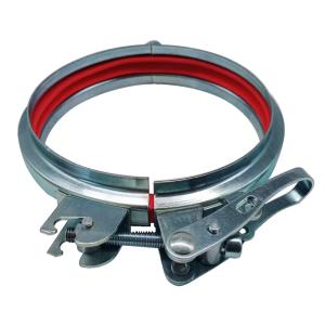 Quality Hardware Ventilation Pipe Connect Galvanized flange Pipe Clamp 150mm wholesale