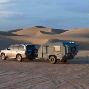 Quality Lightweight All Terrain Camper Trailer 450W Solar Small Off Road Camper wholesale