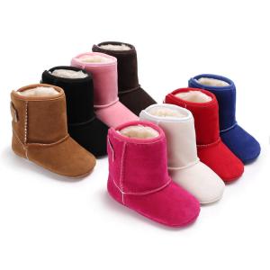 Quality China Factory Cotton plush Keep warm 0-2 years boy and girl Walking baby boots wholesale