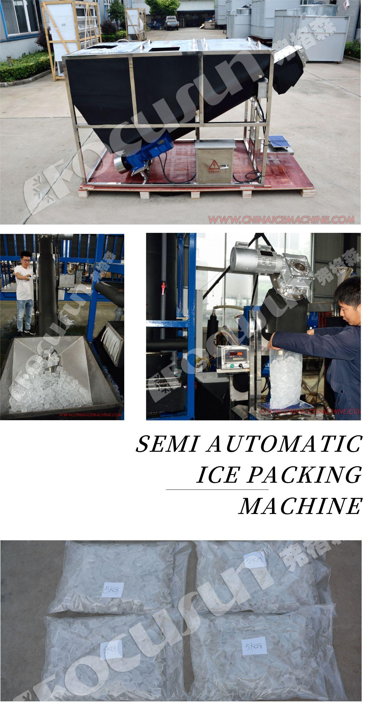 Semi Automatic Ice Packing Machine at 1000kg/hr Speed for Fast and Easy Packaging