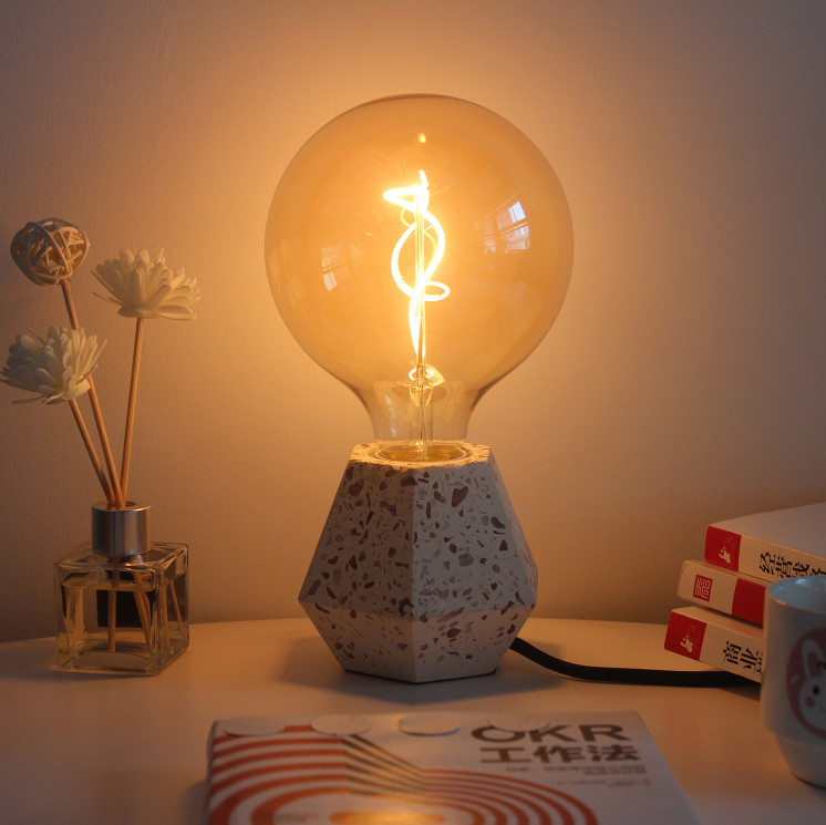G125 Spiral LED Filament Bulb OEM Energy Saving LED Lamp 135lm