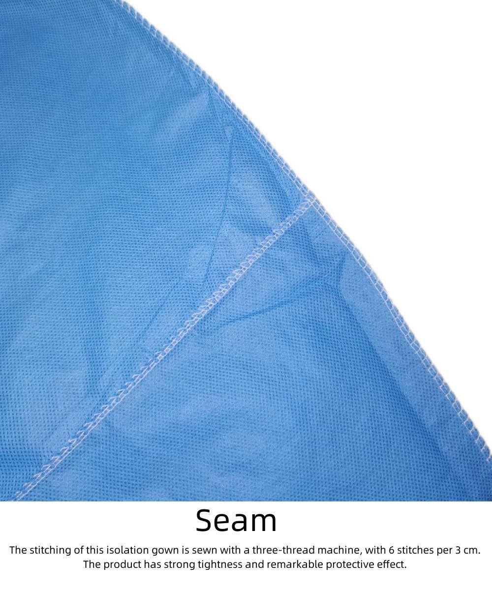 CE Standard SMS Disposable Isolation Gowns Patient Gown Surgical Gown with Level1/2/3