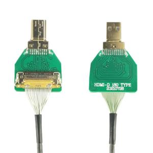 Quality MIPI Connector Adapters OEM ODM HDMI Cable Adapter Micro Straight Head HDMI-D-180° To 20454-220-02 20455 20453 wholesale