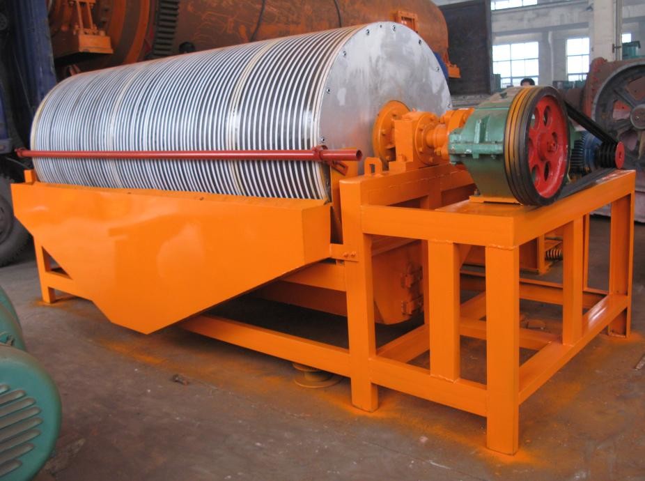 High Efficient Magnetic Separator Machine , Mineral Rare Earth Drum Magnetic Separator
