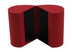 Soft Textured Luxury Packaging Box , Valentine Heart Shaped Paper Box