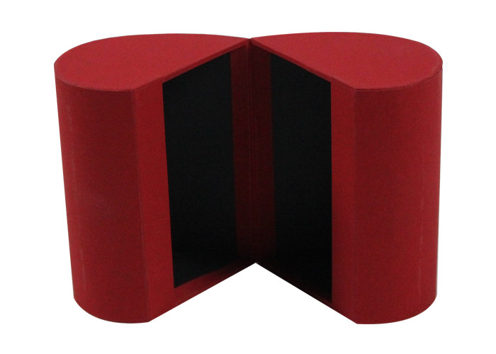 Soft Textured Luxury Packaging Box , Valentine Heart Shaped Paper Box