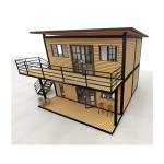 Galvanized Steel Bending 180g Modern Wooden Houses 4 Bedroom Bilayer Prefab