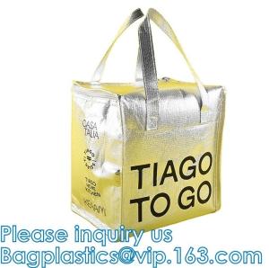 Quality Aluminum Cooler Sealed Insulated Bag, Handle Thermal Lunch Bag, Hot Cold Bag, Transportation, Preservation wholesale