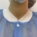 Medical Disposable PP Non-woven Lab Coat with Cuffs