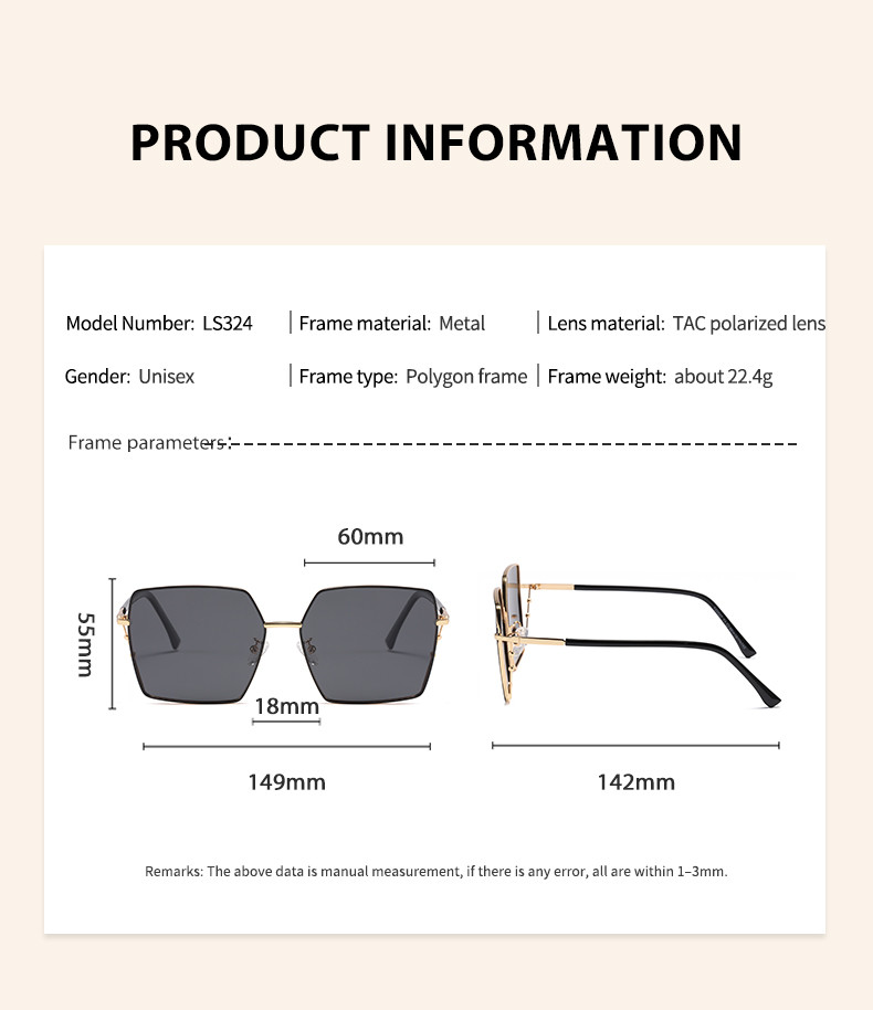 UV400 Protection Metal Women'S Sunglasses Full Rim Frame OEM