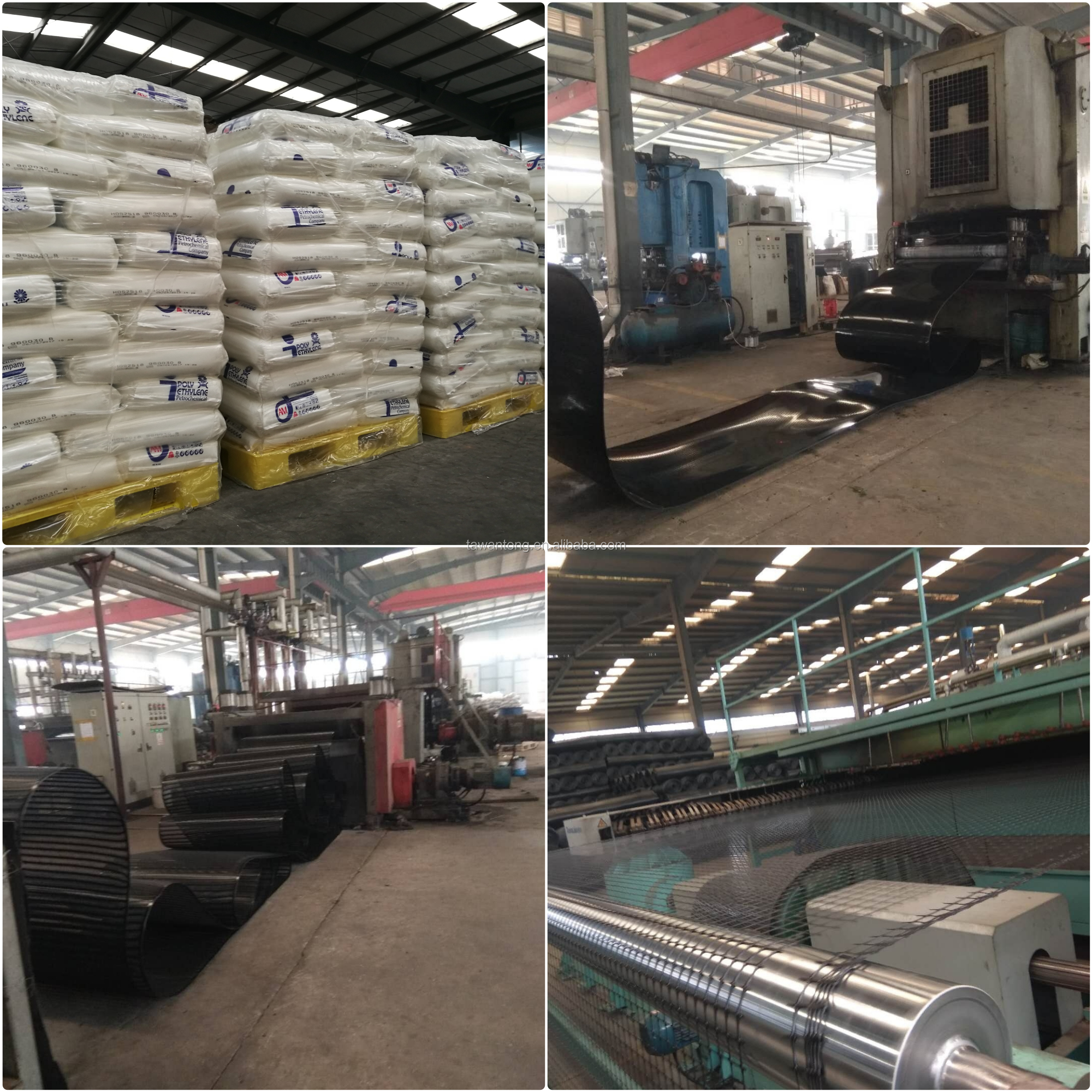 20KN PP Biaxial Geogrid for Road Reinforcement Black Color and Onsite Training Service