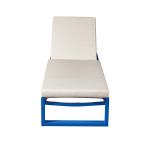 Swimming Pool Blue Aluminum Beach Chair Outdoor Sunbed