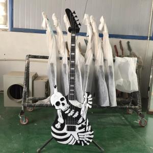 Quality Factory George Lynch Skull Skeleton 4 Strings Electric Bass Guitar Basswood Body wholesale