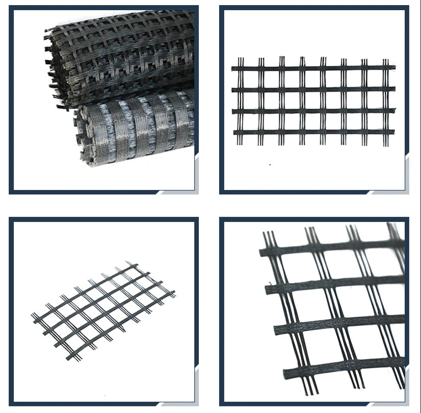 Airport Runway Asphalt Reinforcement Bitumen Coated Fiberglass Geogrid for Rawilway Foundation