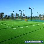 PE 5/8'' Artificial Turf Grass Anti - Bacteria Outdoor Sport Flooring