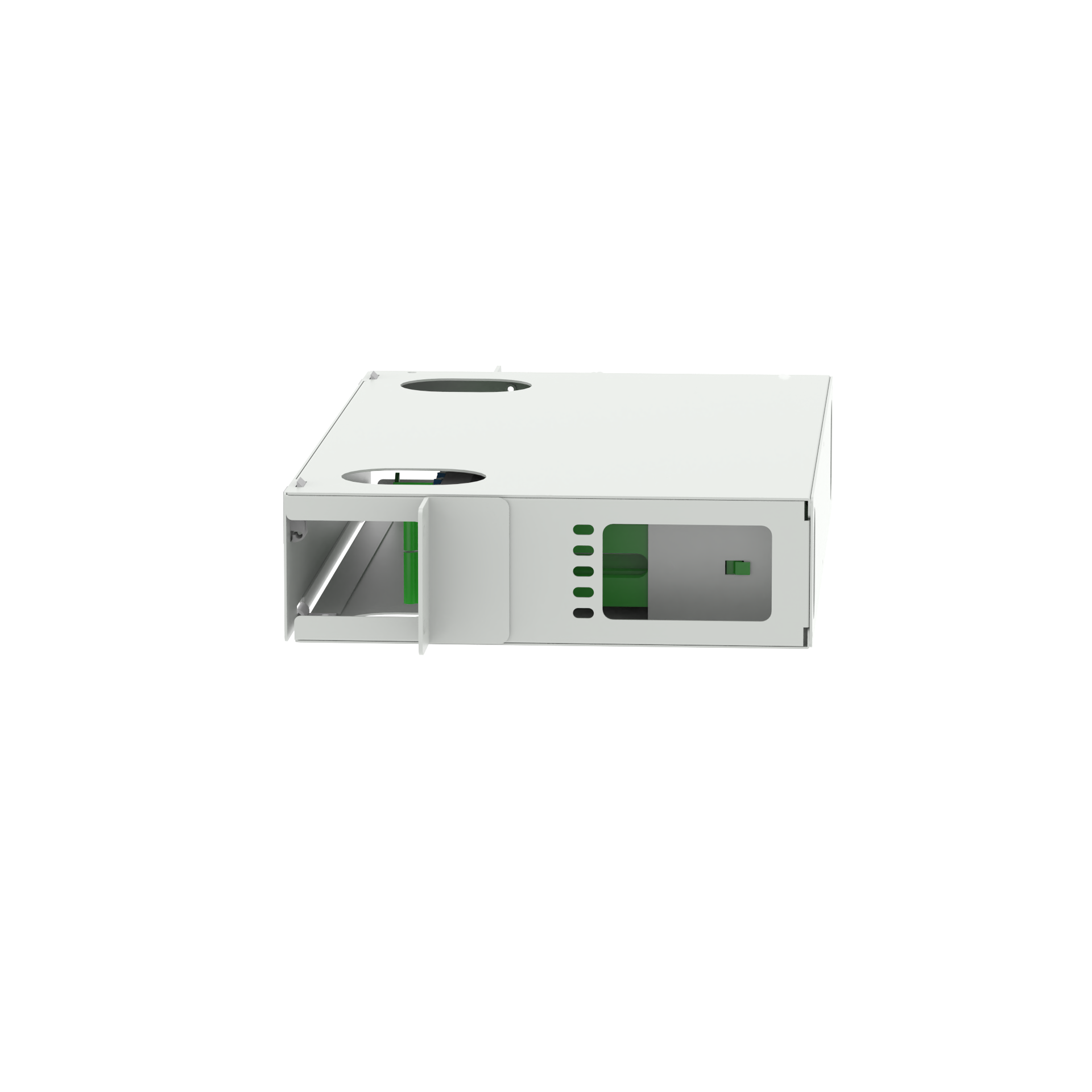 Gray LC Type 24 Ports Fiber Optic Distribution Patchpanel for Space-Saving Data Center