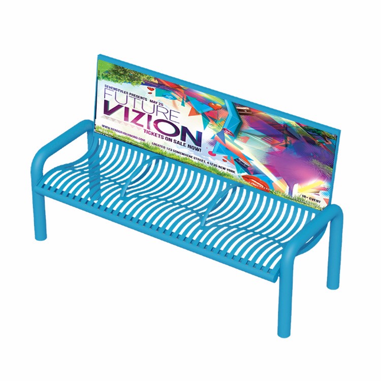 Sunproof Advertising 1400mm Galvanized Steel Garden Benches