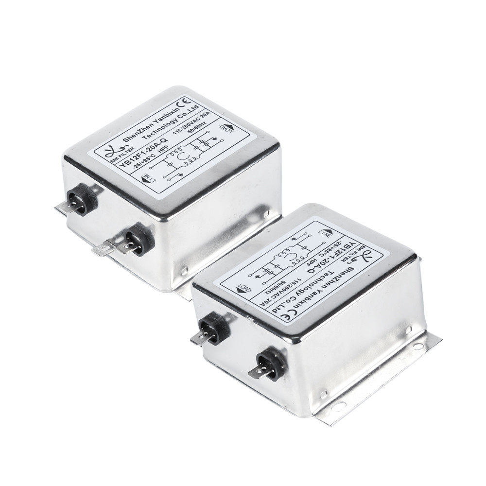 YB-F Series Emi Filter High Attenuation Single Phase Filter For 115V/250V Power Supply