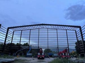 Quality Long Lasting Metal Warehouse Construction , Sandwich Panel Prefab Self Storage Buildings wholesale