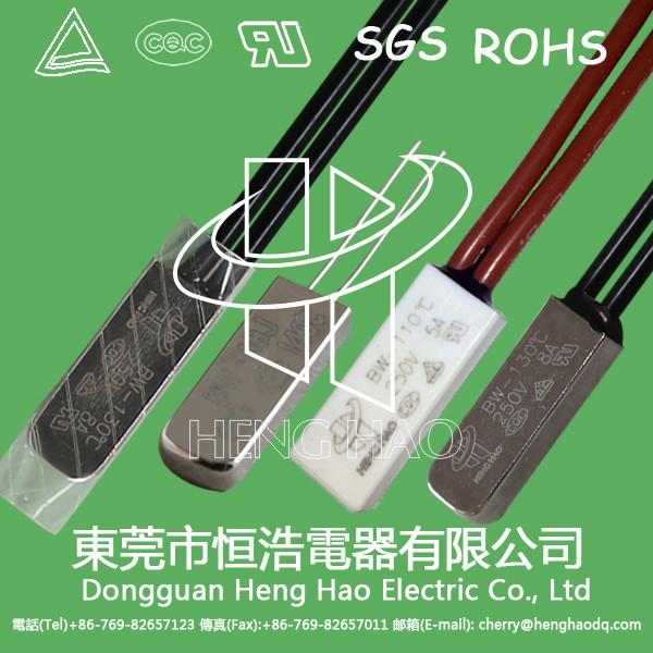 Chargeable Battery / Electric Motor Thermal Fuse , KSD9700 Series Thermal