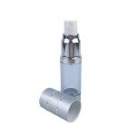 Aluminum Airless Lotion Pump Silver Gold Plastic Cosmetic Vacuum Bottle