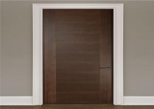 Quality Paint Free Wooden Composite Front Doors , Composite Entry Doors Swing Open Style wholesale