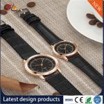 wholesale Pu watch Round dial alloy case quartz watch fashion watch concise