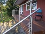 1.35mm Thickness Stainless Steel Stair Railing , SS Wire Balustrade No Welding