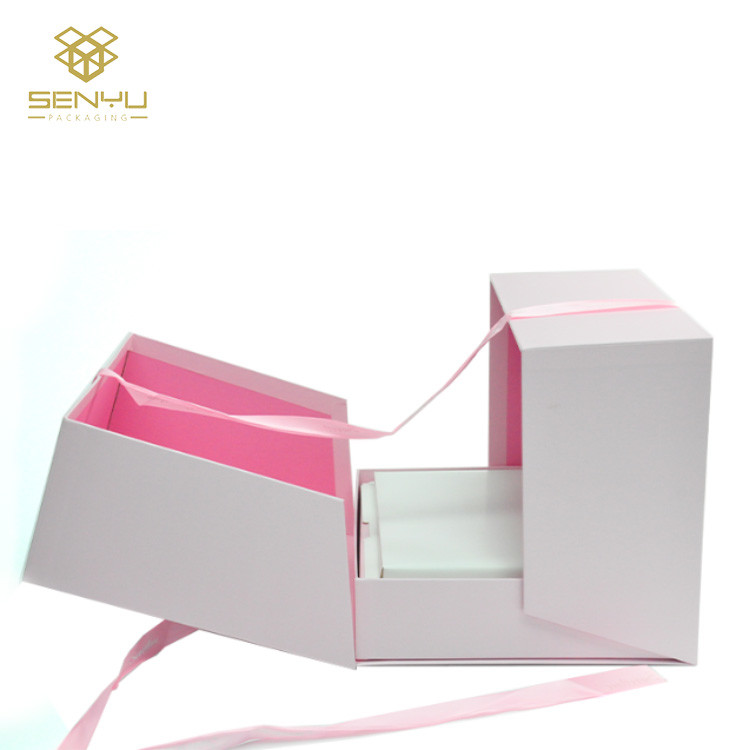 Fashion Wedding Ring Custom Paper Packaging Box Necklace Jewelry Display Case