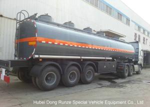 Quality 30-45CBM Chemical Tanker Truck 3 Axles For Hydrochloric Acid , Ferric Chloride Delivery wholesale