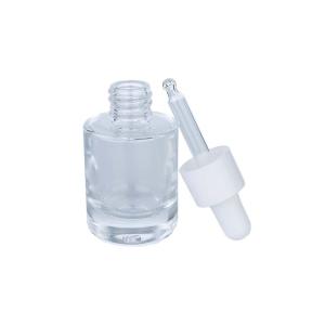 Quality 25ml Clear Glass Cosmetic Dropper Bottles wholesale