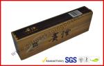 Rectangle Handmade Rigid Board Cigar Gift Boxes , Custom 157g Coated Paper E
