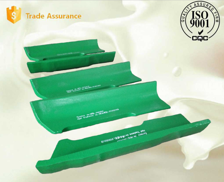 High Cr Cast Iron Retention Ring Cement Steel Mill Liners Alloy Steel Castings Quenching / Tempering