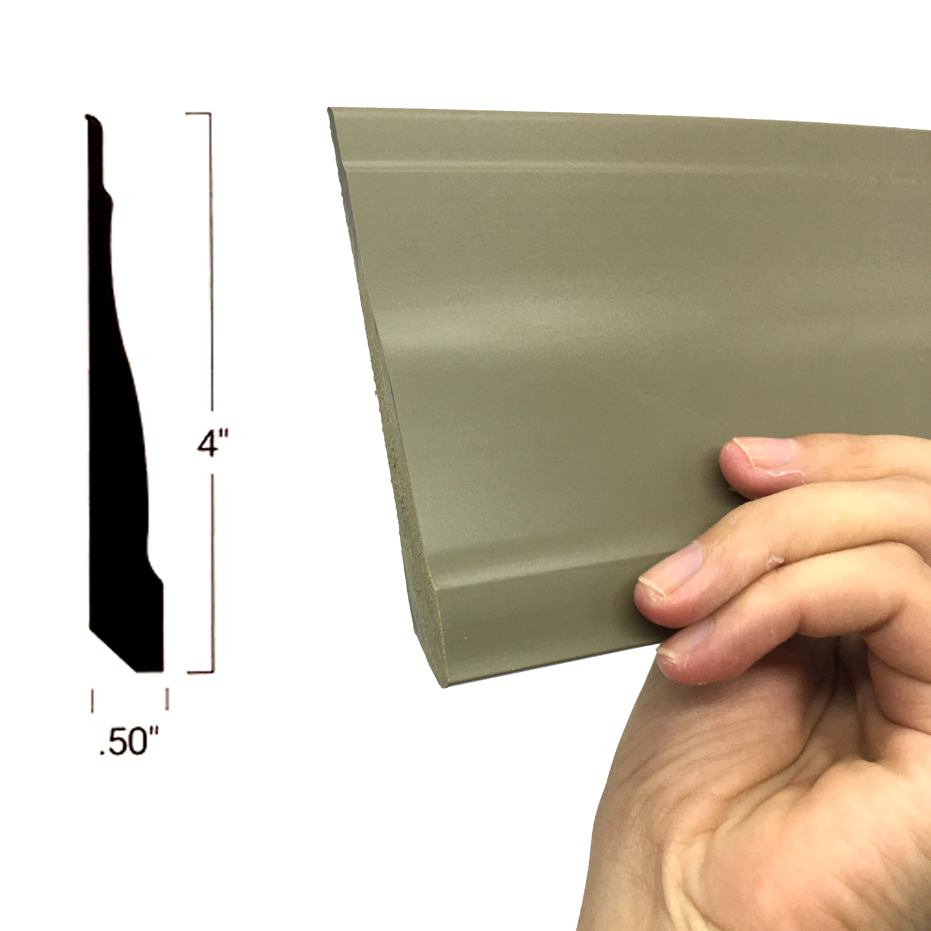 Vinyl Flooring Accessories Rigid PVC Capping Strips and Cove Former with Hardness